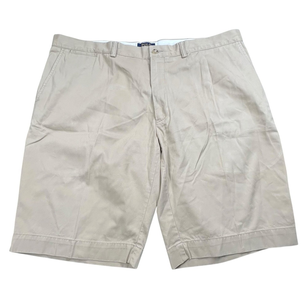 Polo Ralph Lauren Mens 40 Tan Cotton 10.5" Inseam Classic Chino Shorts Preppy